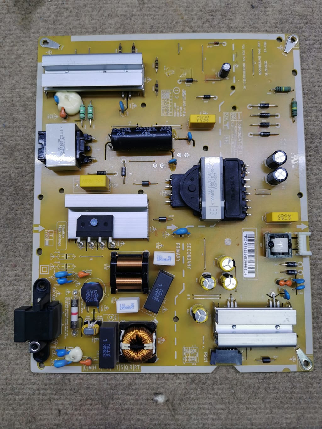 Cont 22u1 Placa de Alimentación LGP6065AT-22U1 para LG 65UR8000AUA y modelos ...